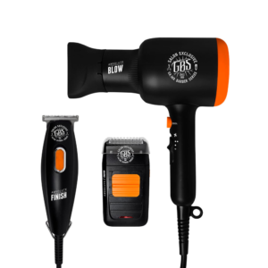 Kit GBS Máquina de Corte Finish, Shaver e Secador de Cabelo Blow 127V